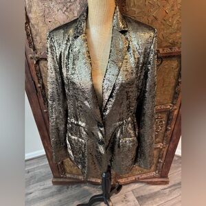 French Connection Metallic Blazer 8‎